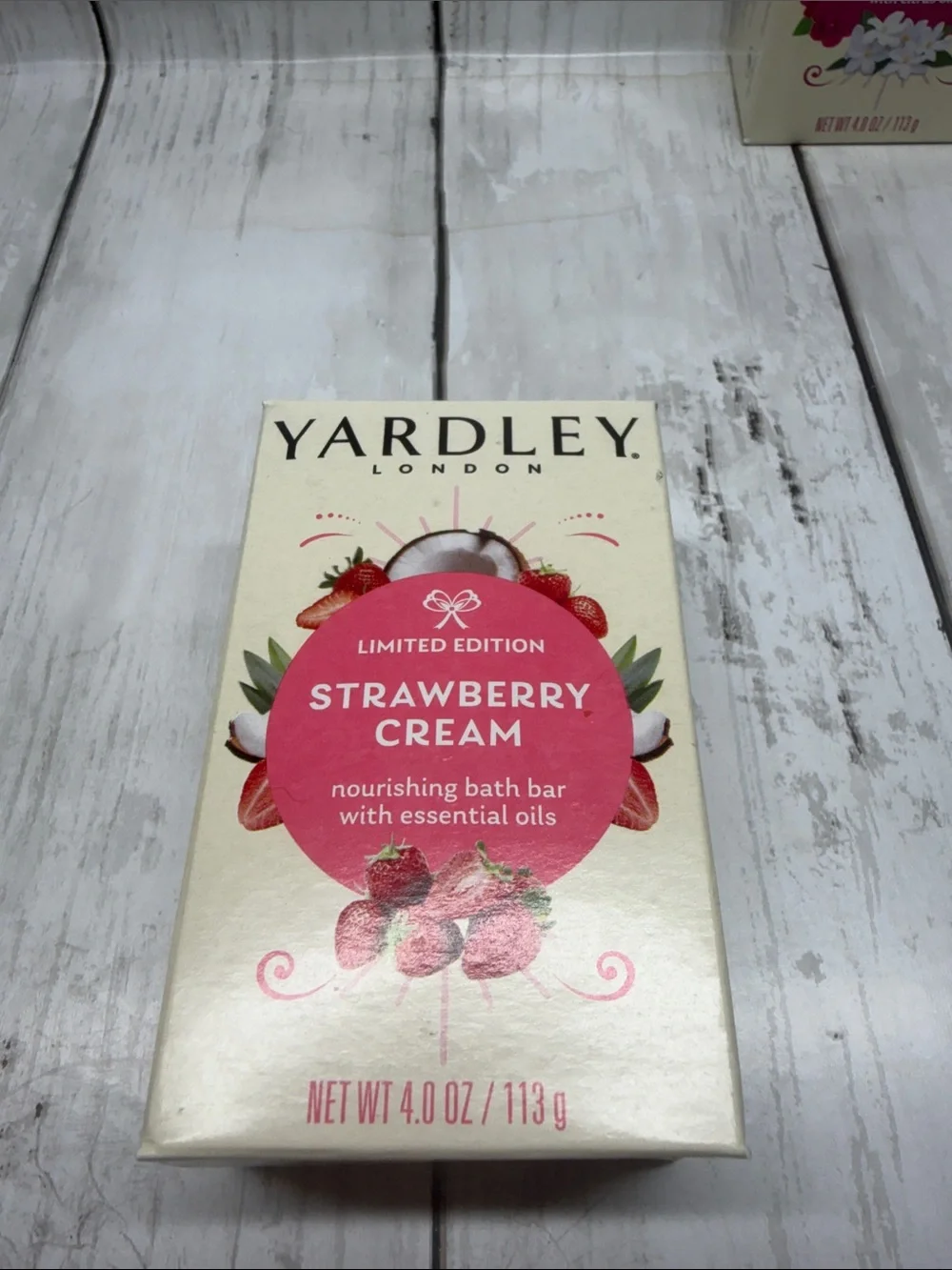 Yardley London Nourishing Bath Bars - Cream, Pink, Orange 4 Bars New